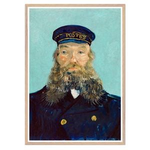 Galrie Vincent van Gogh Postman Art Print Iconic Post-Impressionist Masterpiece, Wood Frame, A1 60 x 84cm (23 x 33inch)