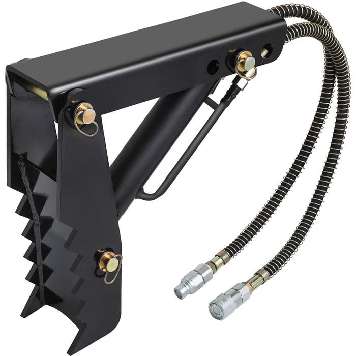 VEVOR 45.7cm 1.27cm Thickness Hydraulic Backhoe Thumb Black Steel Weld with Cylinder