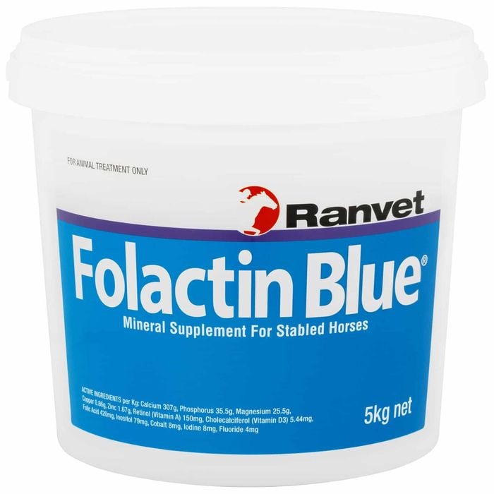 Ranvet Folactin Stabled Horses Mineral Supplement Blue 5kg