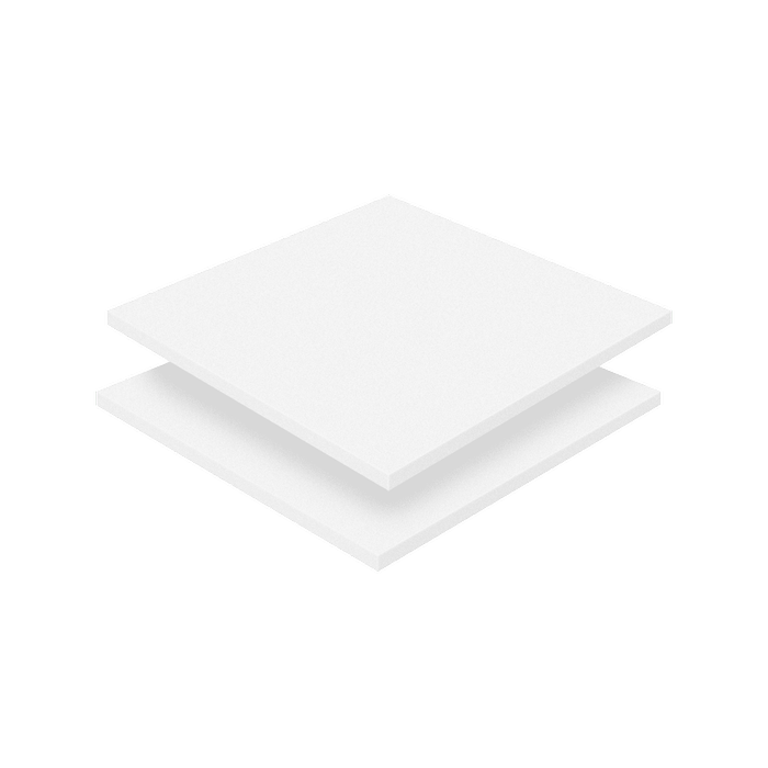 Lugna White Adjustable Cabinet Shelf - To Suit 450 x 580mm - 2 Pack