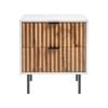 Cosmoliving Chelsea 2-Drawer Bedside Table