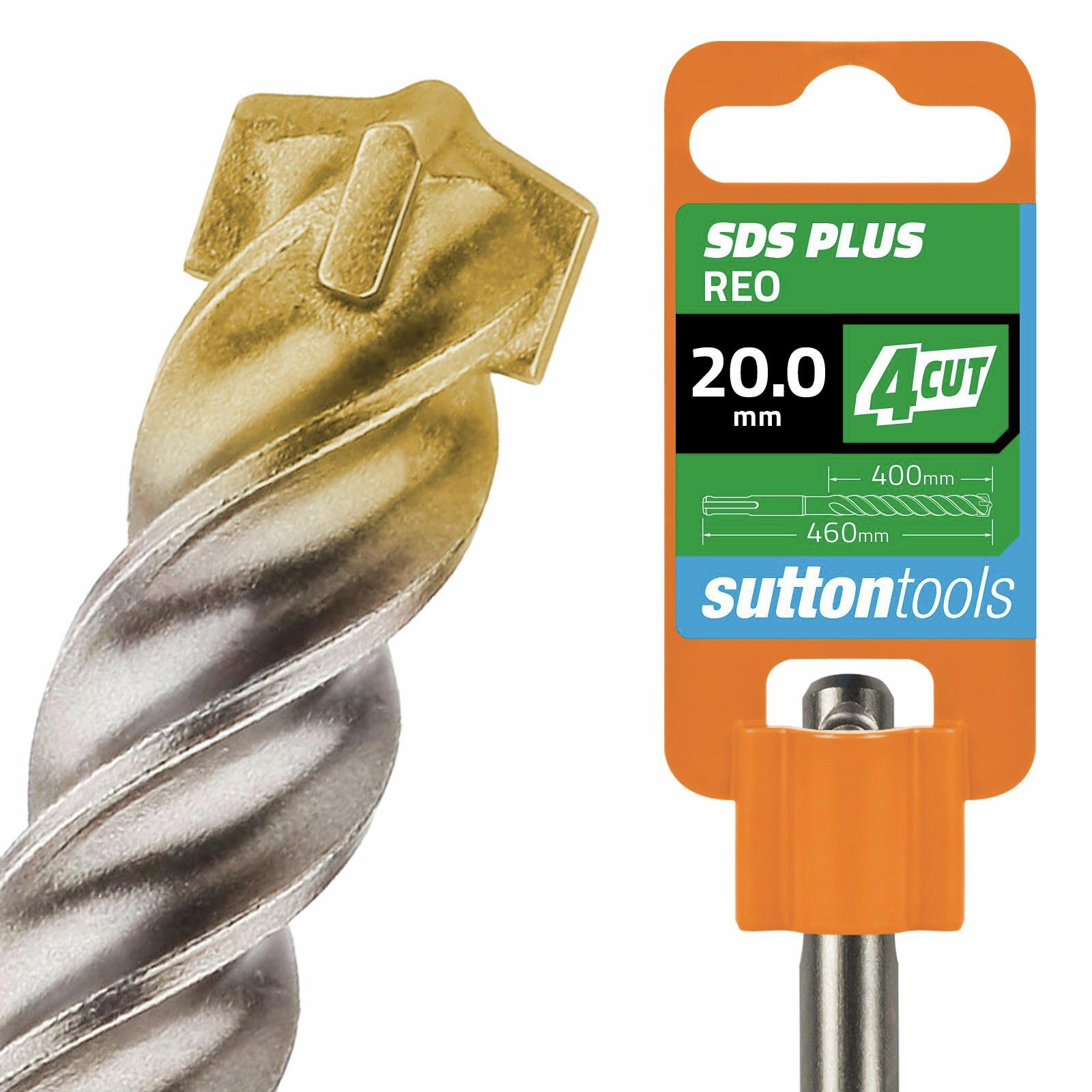 Sutton Tools 20.0 x 460mm 4 Cut SDS Plus Masonry Drill Bit Bunnings Australia