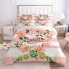 3D Pink Flower 365 Bed Pillowcases Quilt King Single Size