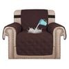 Smarcute 1 Seater Waterproof Armchair Covers Sofa Protector Brown