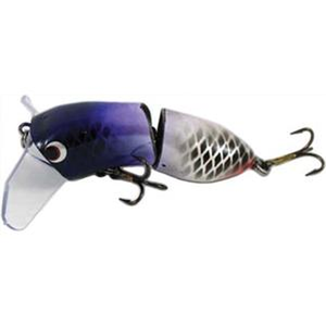 Taylor Made Wollaper Jointed 100mm Surface Walker Fishing Lure VP Violet Purp
