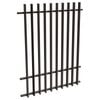 ProtectorAl 0350-1200W x 1500H Black Aluminium Radiator Pool Fence Panel with mid rail