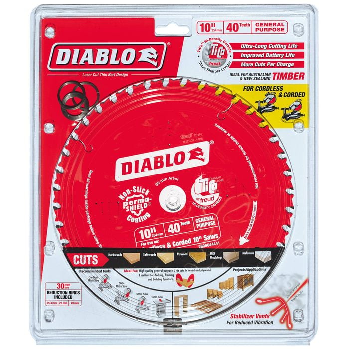 Diablo 245mm 40T General Purpose Saw Blade