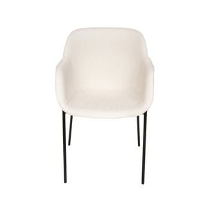 Sk Designer Living | Milan Fabric Dining Chair - Texture Ivory