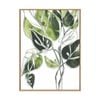 Artey | Expressive Palm II - Framed Canvas - Natural Frame - 120 x 160cm