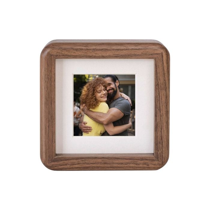 VeeArt Wooden Photo Frame Square Walnut 6x6" Elliot Series