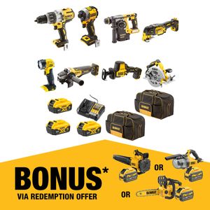 DeWALT 18V XR 5.0Ah 8 Piece Combo Kit DCZ801P3-XE
