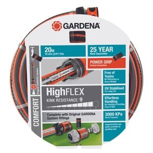 GARDENA 19mm x 20m HighFLEX Fitted Garden Hose