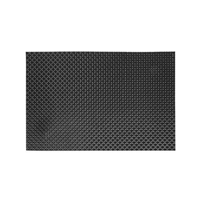 Icon Chef Large Placemats - Set Of 6 - Black Basketweave