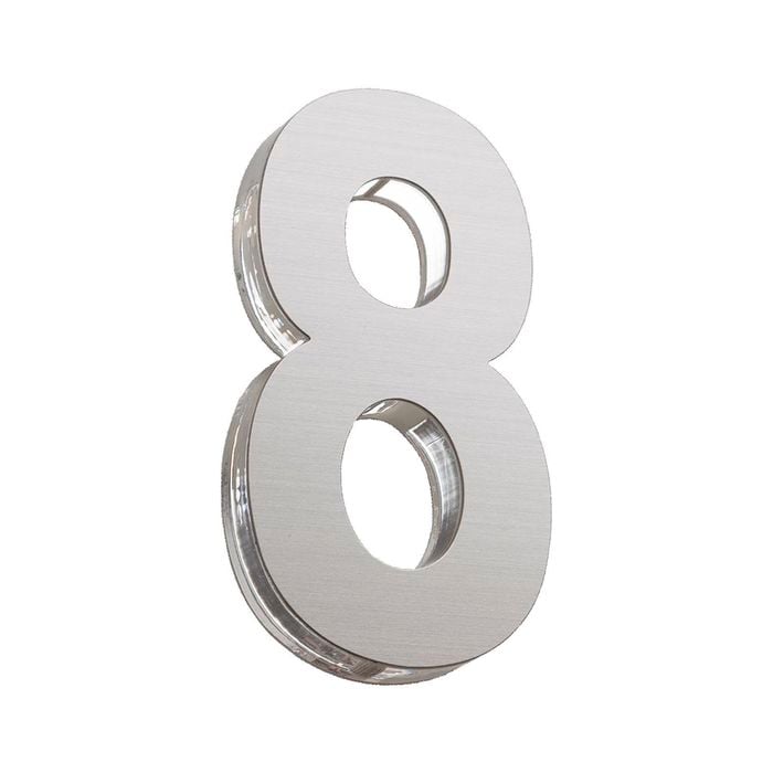 Sandleford 120mm 8 Azure Stainless Steel Numeral