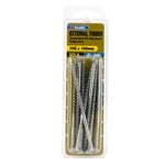 Zenith 10G x 100mm Countersunk Rib Head External Timber Screws - 8 Pack