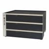 Tactix 60cm Black Triple Drawer Cabinet