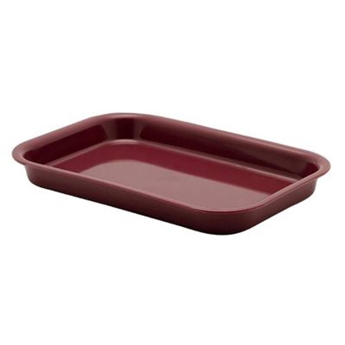 Kh Rectangular Tray Polypropylene Burgundy 12 Pack Food Service Serving