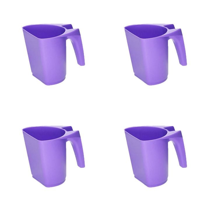 4PK AgBoss Pet and Livestock Plastic Food Scoop FeedMaxx 0.5kg Purple