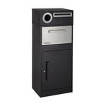 Sandleford Black Stainless Steel Parcel Letterbox