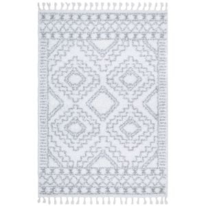 The Rug Connection Kori Fez Off White 380x280cm - Extra Large Shag Indoor Floor Rug