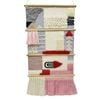 Artisan Decor Handwoven Woollen Wall Hanging-AD20-Pink/Multi-50x100cm