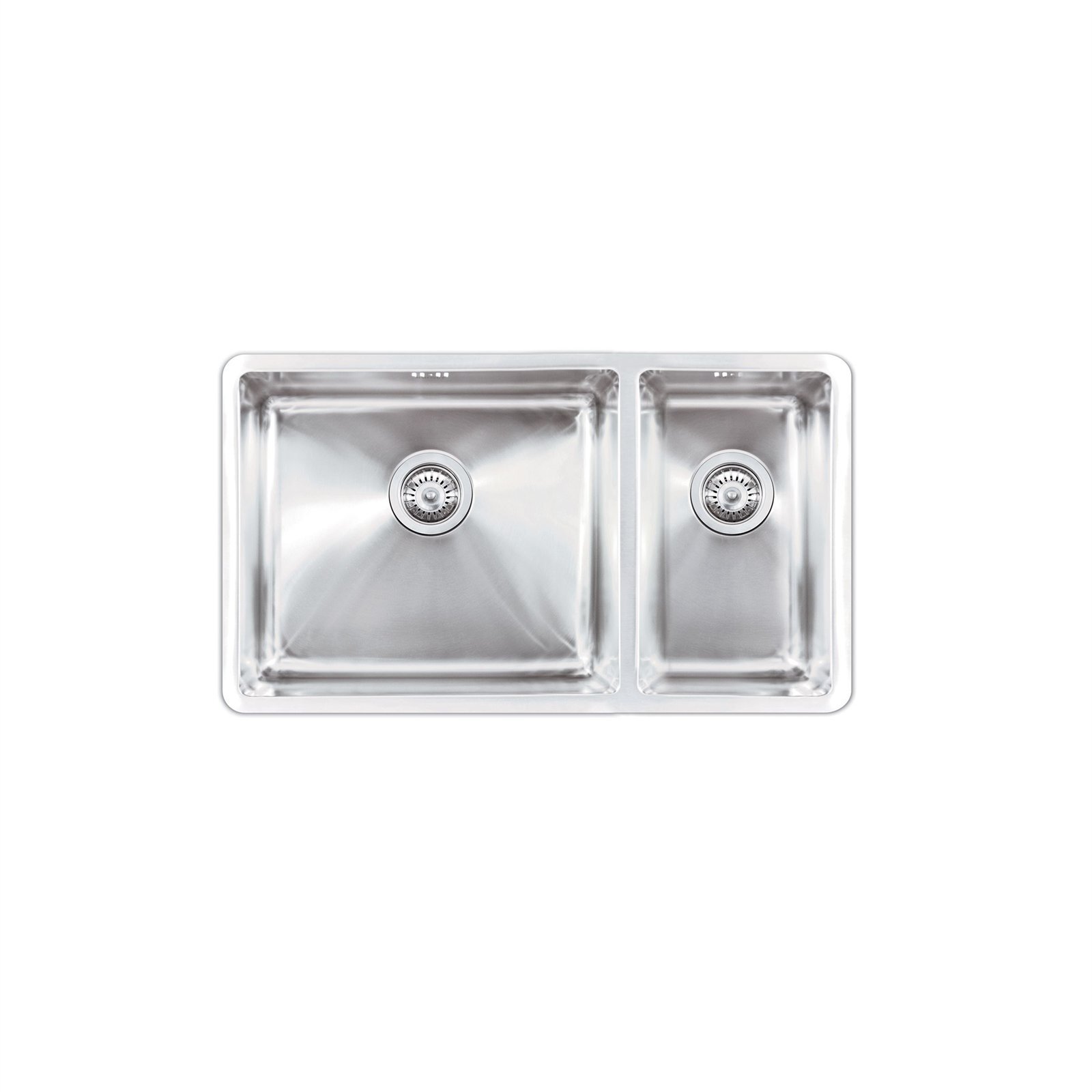 Picassi Stainless Steel Double Bowl Sink - Left