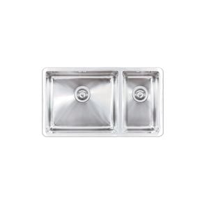 Picassi Stainless Steel Double Bowl Sink - Left
