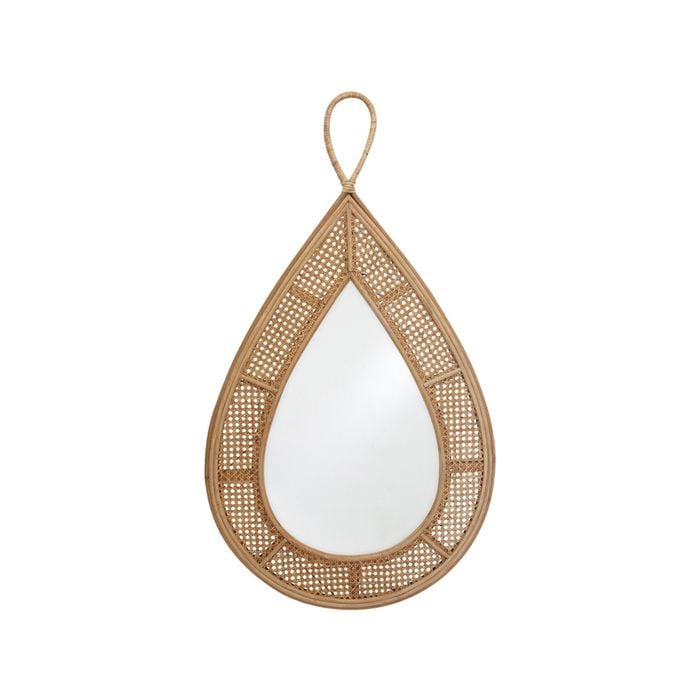 MDF Glass 112cm Mirror Drop Home/Office Decor - Brown