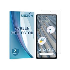 3 Pack MEZON Google Pixel 7a (6.1") Hydrogel Film Clear Screen Protectors