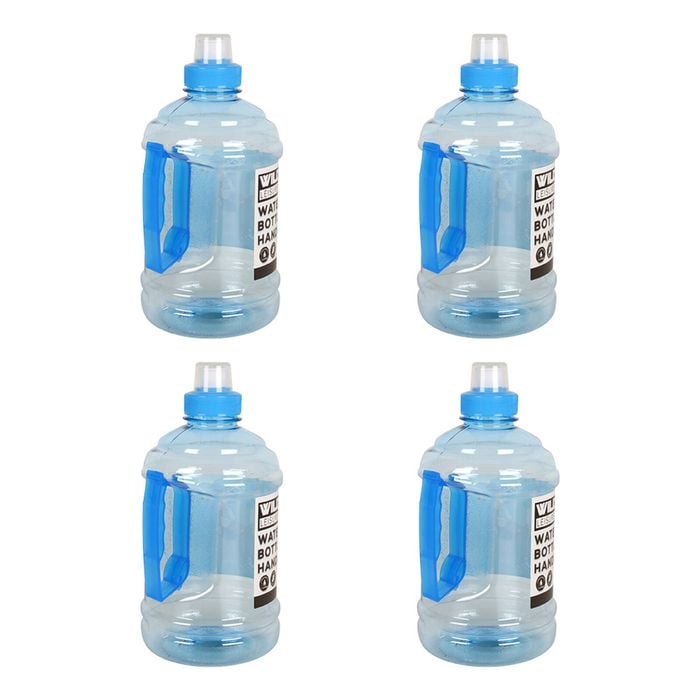 4x Wildtrak 1 Litre Water Bottle With Handle Camping Accessories/equipment