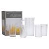 Glass Set 1xPitcher & 4xOld Fashioned Glass Clear
