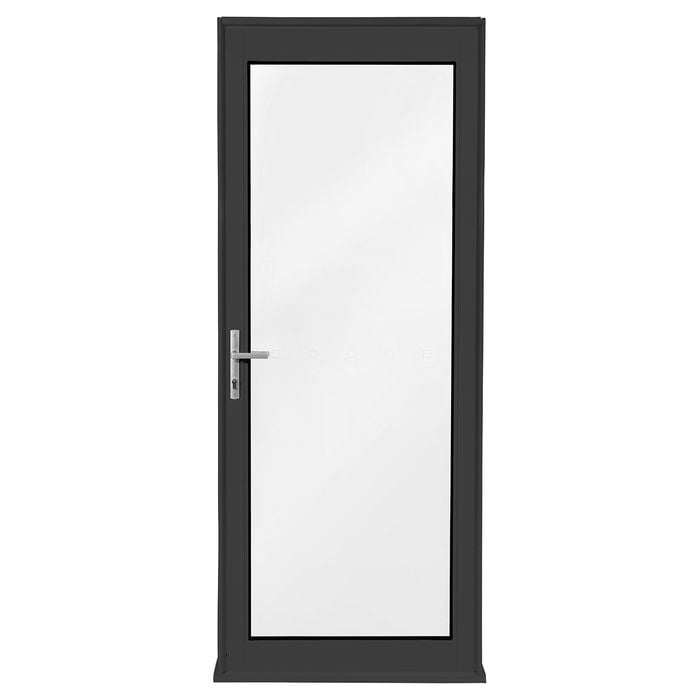 Polar Eco-View Windows 2040 x 820mm Black Aluminium Entry Door