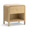 Riley 56cm Natural Ash 1 Drawer Bedside Table