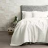 Cloud Linen Boronia Washed Cotton Waffle Comforter Set Ivory King/Super King