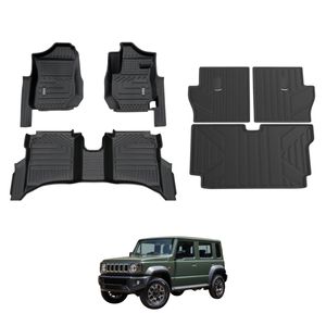 AUSGO Floor Mats & Boot Liner Set for Suzuki Jimny 5-Door Auto Transmission 2023-Onwards Car Floor Liners Cargo Mat