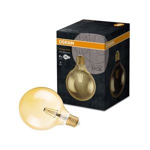 Osram 4W 470lm Clear Gold G120 Decorative E27 Clear LED Light Globe