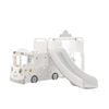 All 4 Kids Lucas  Baby Slider And Swing Play Center With Bus - White