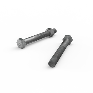 ZENITH M12 x 100mm Hot Dip Galvanised Hex Head Bolts and Nuts - Each