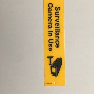 Brutus Surveillance Camera In Use 245 x 60mm Self Adhesive Sign