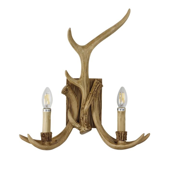 Oriel Lighting Hyort Designer Wall Light 2lt