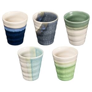 Omotenashi Lagoon Set of 5 Tea Cups - 270ml