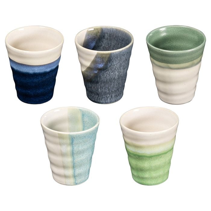 Omotenashi Lagoon Set of 5 Tea Cups - 270ml