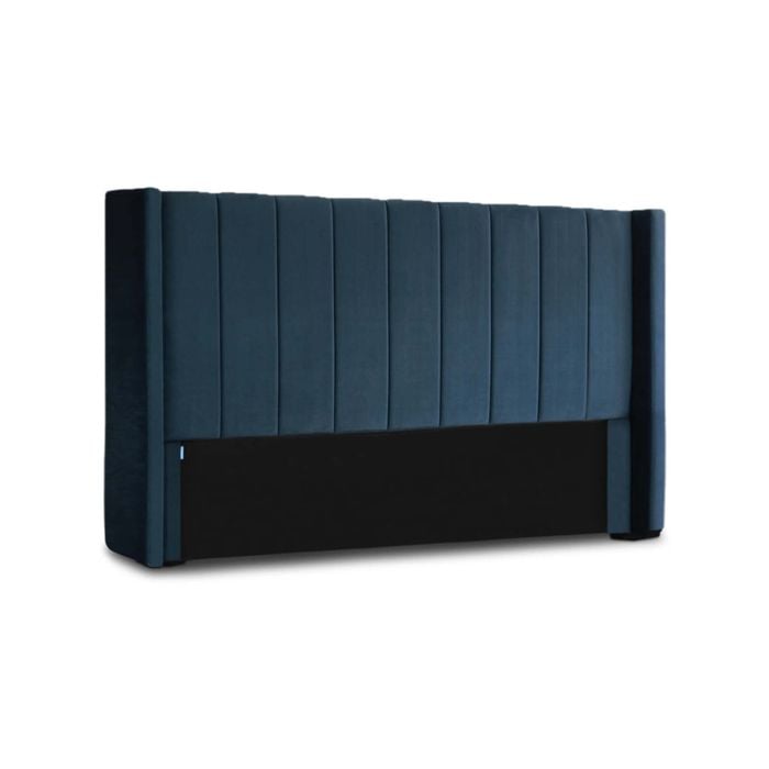 Hotshoppa Mayfair Blue Velvet Headboard Bed Head King