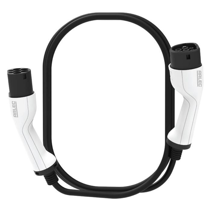 Arlec 5m IP65 4.6kW 20A Single Phase Type 2 Connector EV Charging Cable