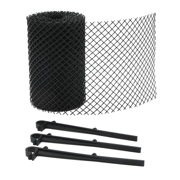 Jack 160mm x 6m Plastic Gutterguard Mesh With Clips