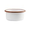 Urban Style Enamelware 8x4cm Ramekin w/ Red Rim - White