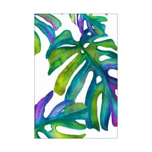 Artey | Colorful Leaves IV - Stretched Canvas - Stretched Canvas - 80 x 120 cm