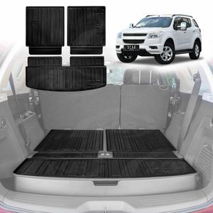 Boot Liners for Holden Colorado 7 2012-2016  Cargo Trunk Mat Luggage Tray Car  3 Pcs Set