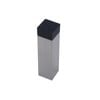 Adoored Satin Chrome Rectangle Rubber Bumper Door Stop