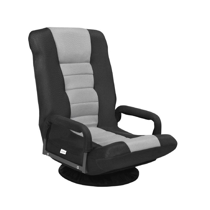 Costway Folding Gaming Chair Swivel Lounge Sofa Grey